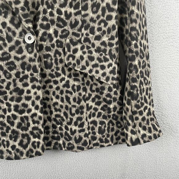 Cabi Blazer Womens 4 Leopard Animal Print Stretch Jacket Chic Style 3373 - Picture 4 of 15